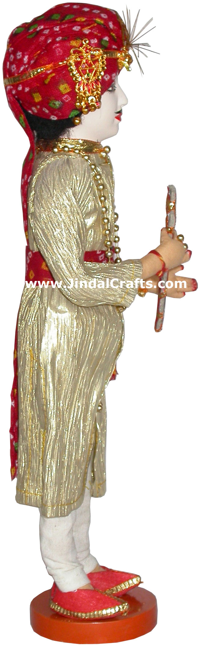 Handmade Traditional Indian Collectible Costume Doll Home Decor Artifact Figures