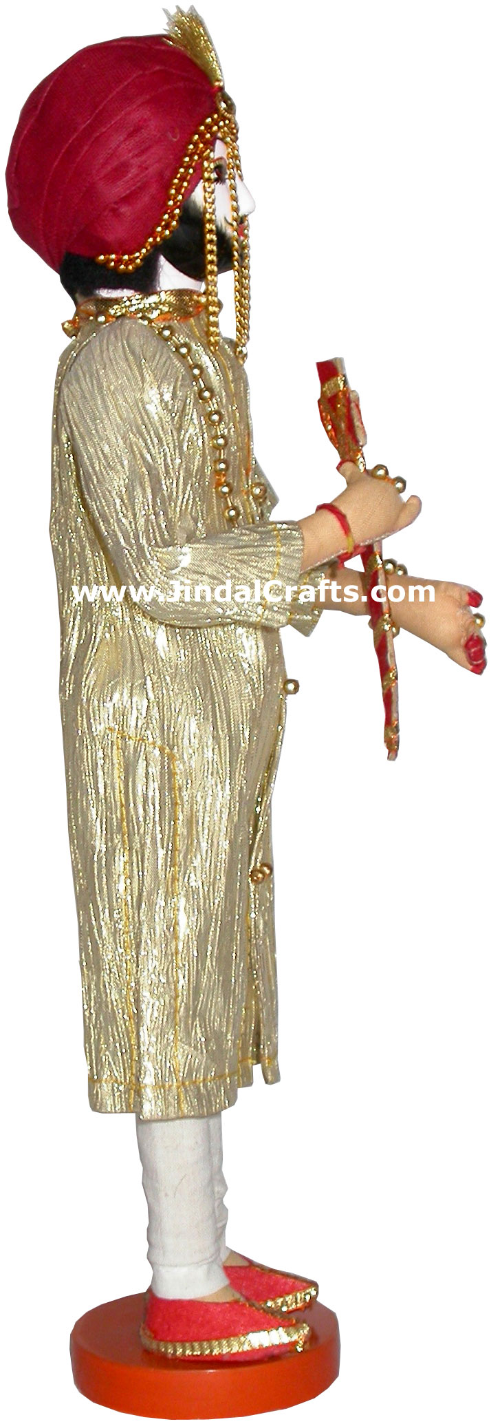 Handmade Traditional Indian Collectible Costume Doll Home Decor Artifact Figures