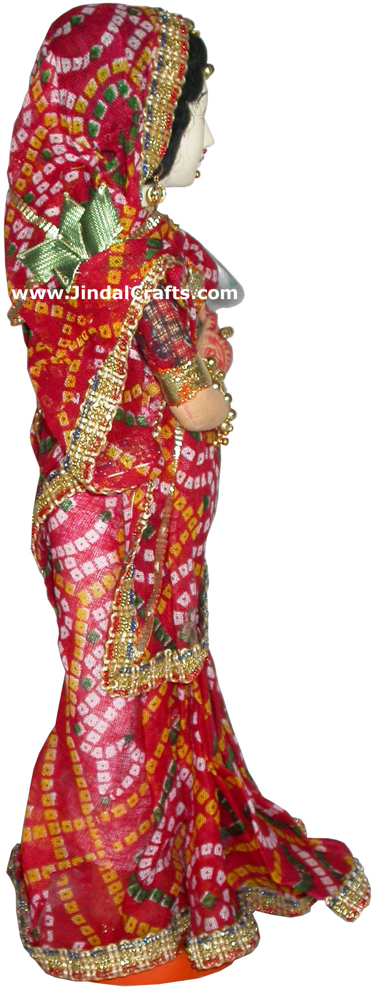 Handmade Traditional Indian Collectible Costume Doll Home Decor Artifact Figures