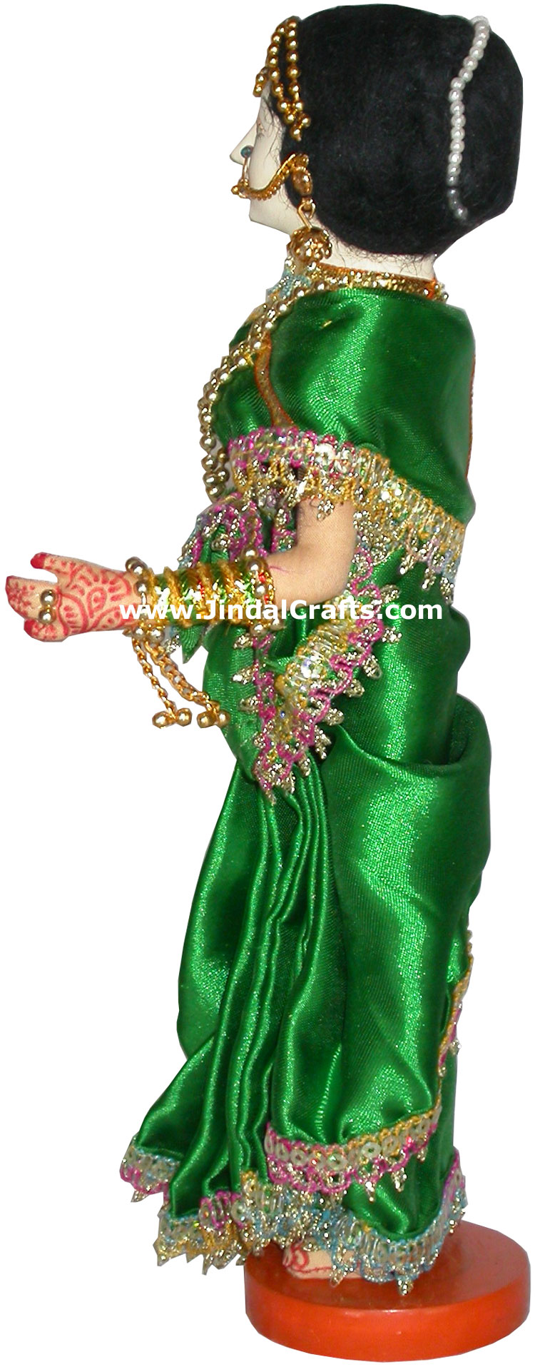Handmade Traditional Indian Collectible Costume Doll Home Decor Artifact Figures