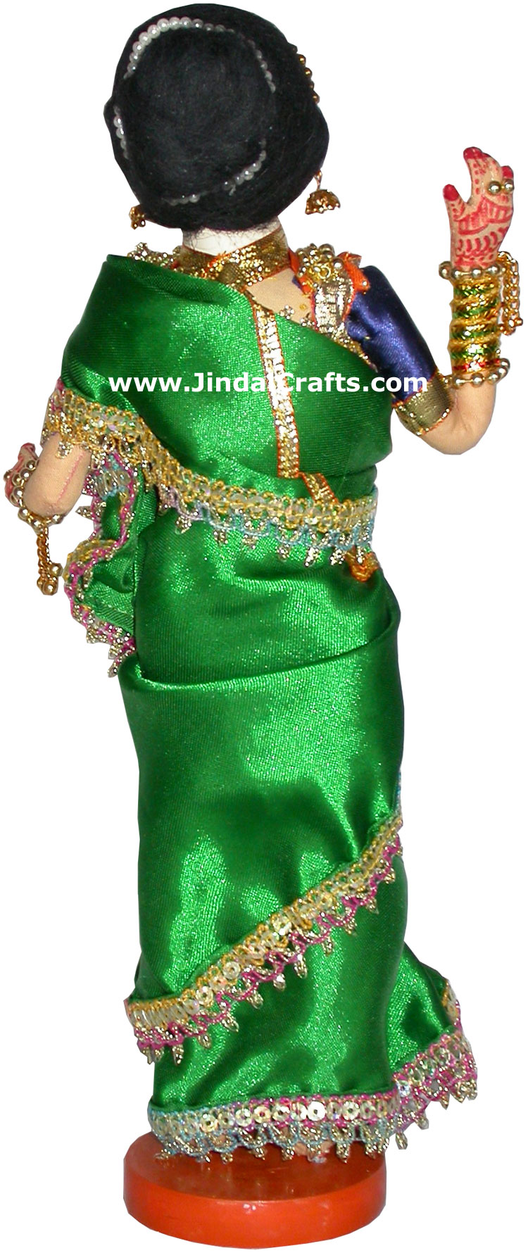 Handmade Traditional Indian Collectible Costume Doll Home Decor Artifact Figures