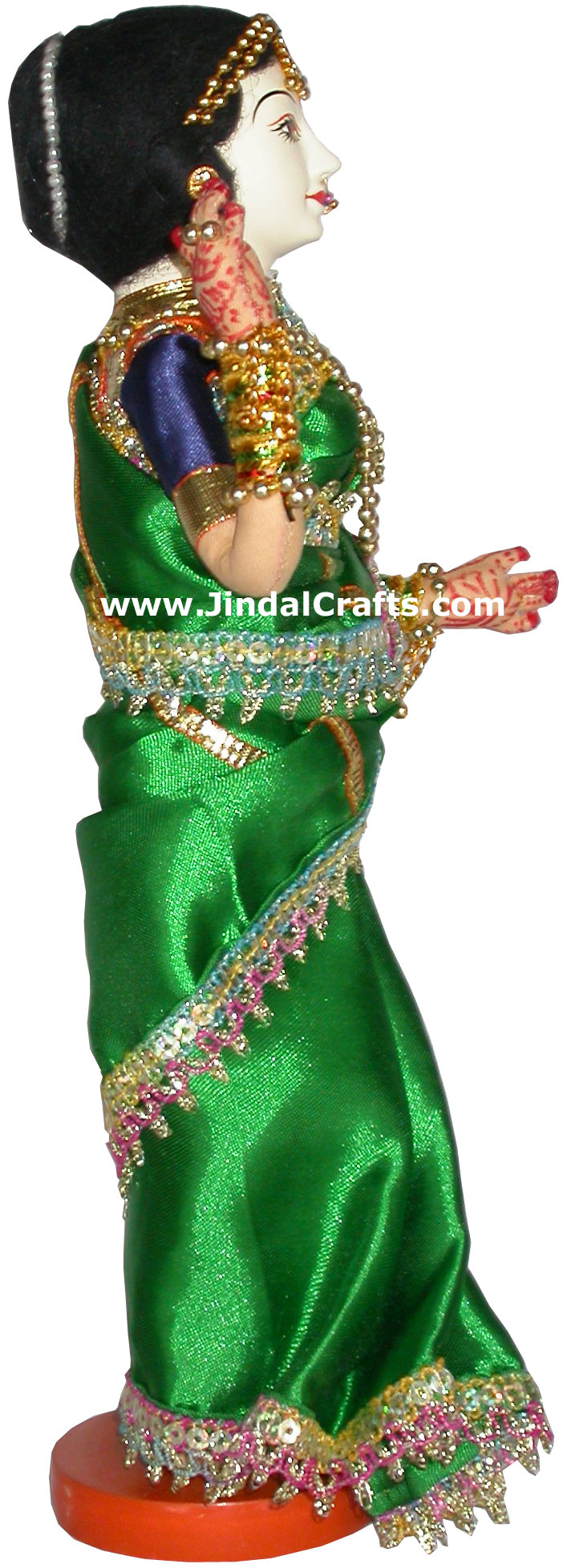 Handmade Traditional Indian Collectible Costume Doll Home Decor Artifact Figures