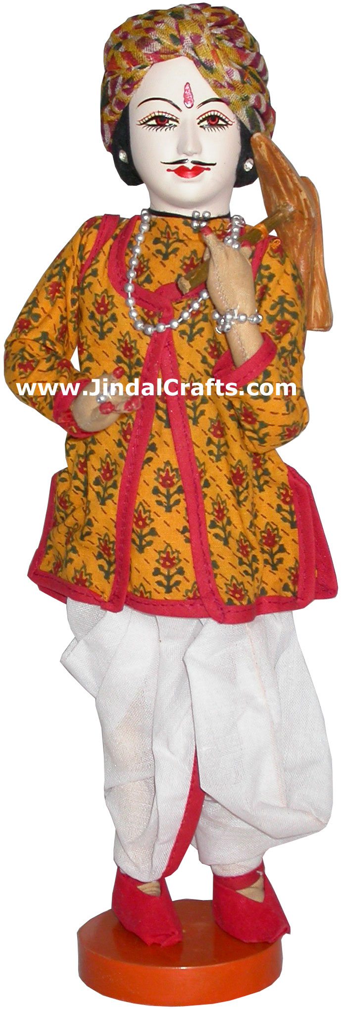 Handmade Traditional Indian Collectible Costume Doll Home Decor Artifact Figure
