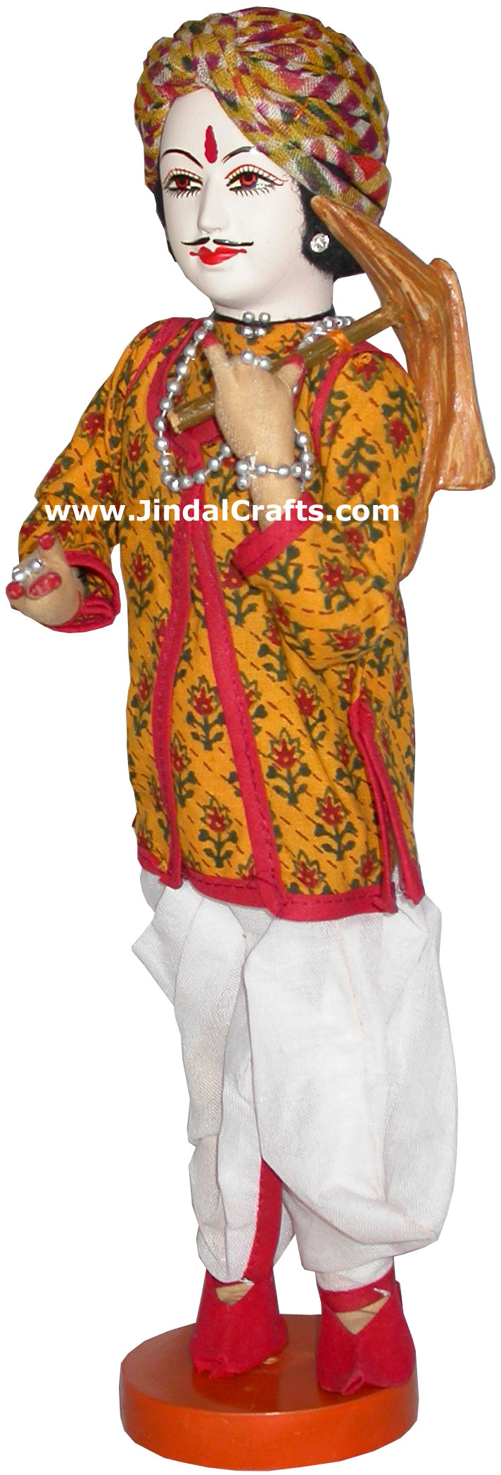 Handmade Traditional Indian Collectible Costume Doll Home Decor Artifact Figure