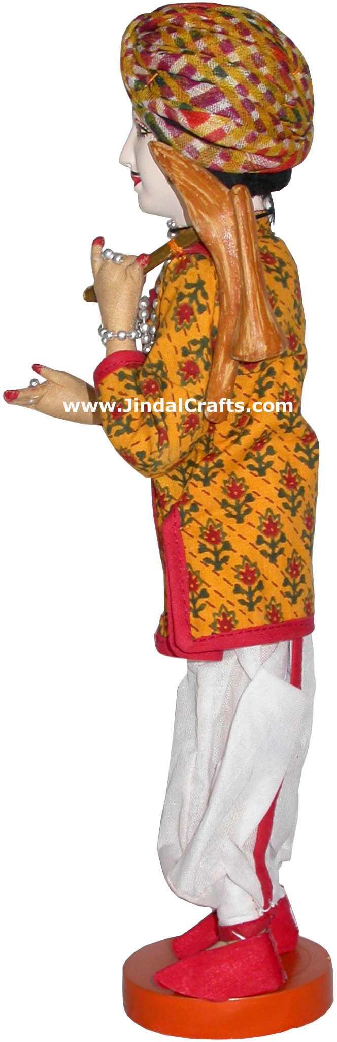 Handmade Traditional Indian Collectible Costume Doll Home Decor Artifact Figure