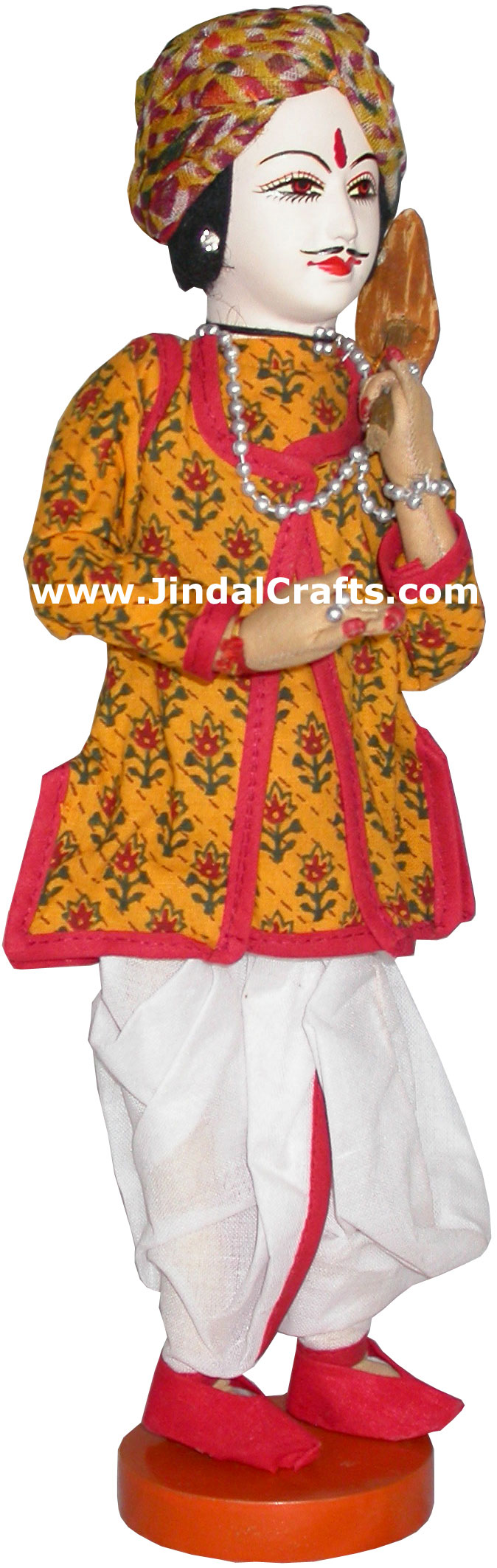 Handmade Traditional Indian Collectible Costume Doll Home Decor Artifact Figure