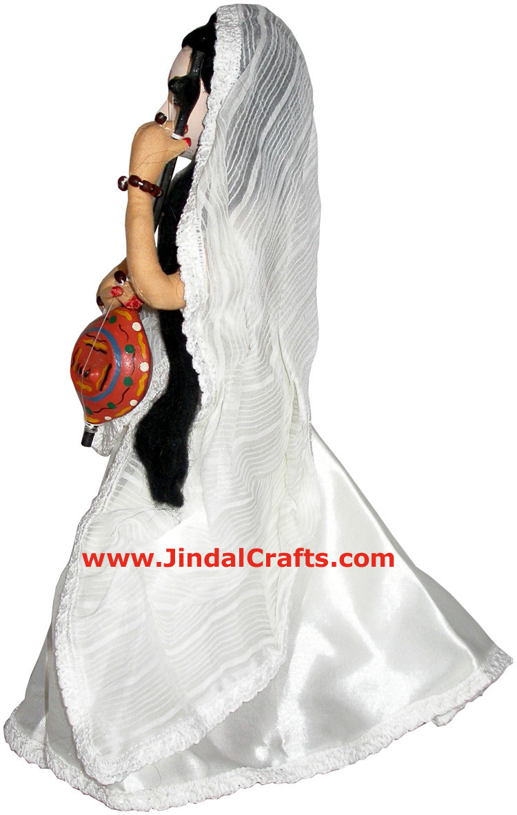 Handmade Traditional Indian Collectible Costume Doll Home Decor Artifact Figures