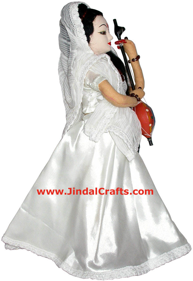 Handmade Traditional Indian Collectible Costume Doll Home Decor Artifact Figures