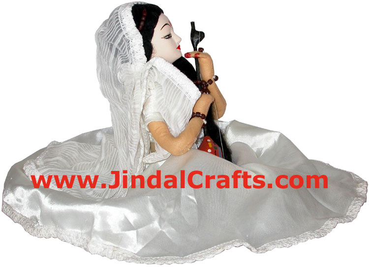 Handmade Traditional Indian Collectible Costume Doll Home Decor Artifact Figures