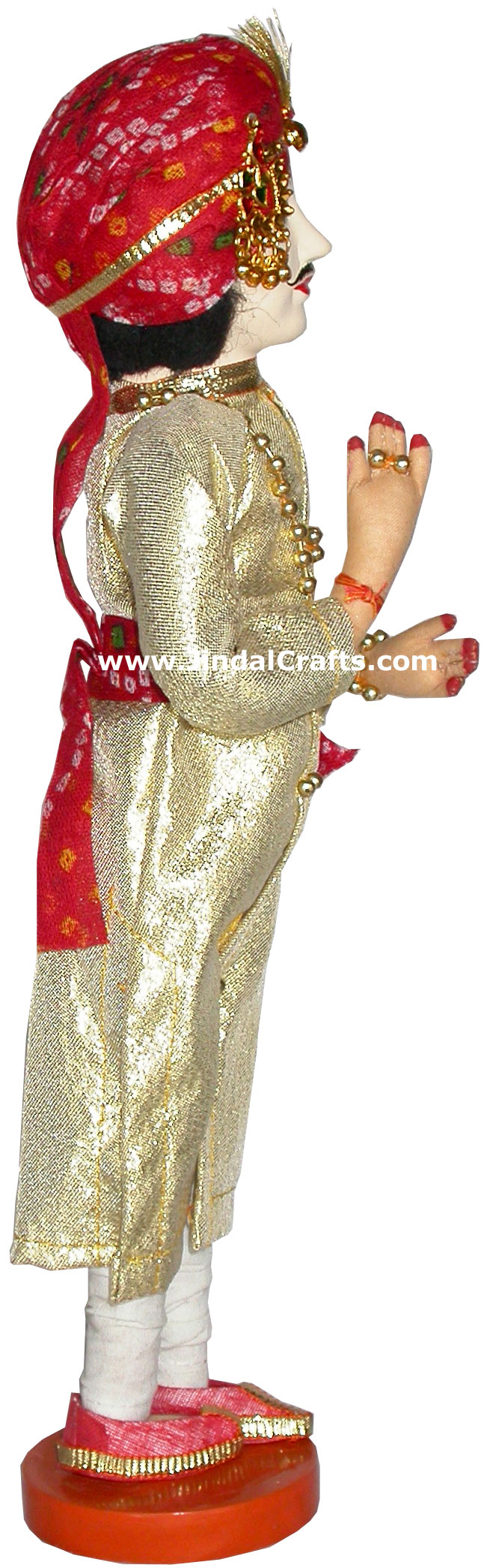 Handmade Traditional Indian Collectible Costume Doll Home Decor Artifact Figure