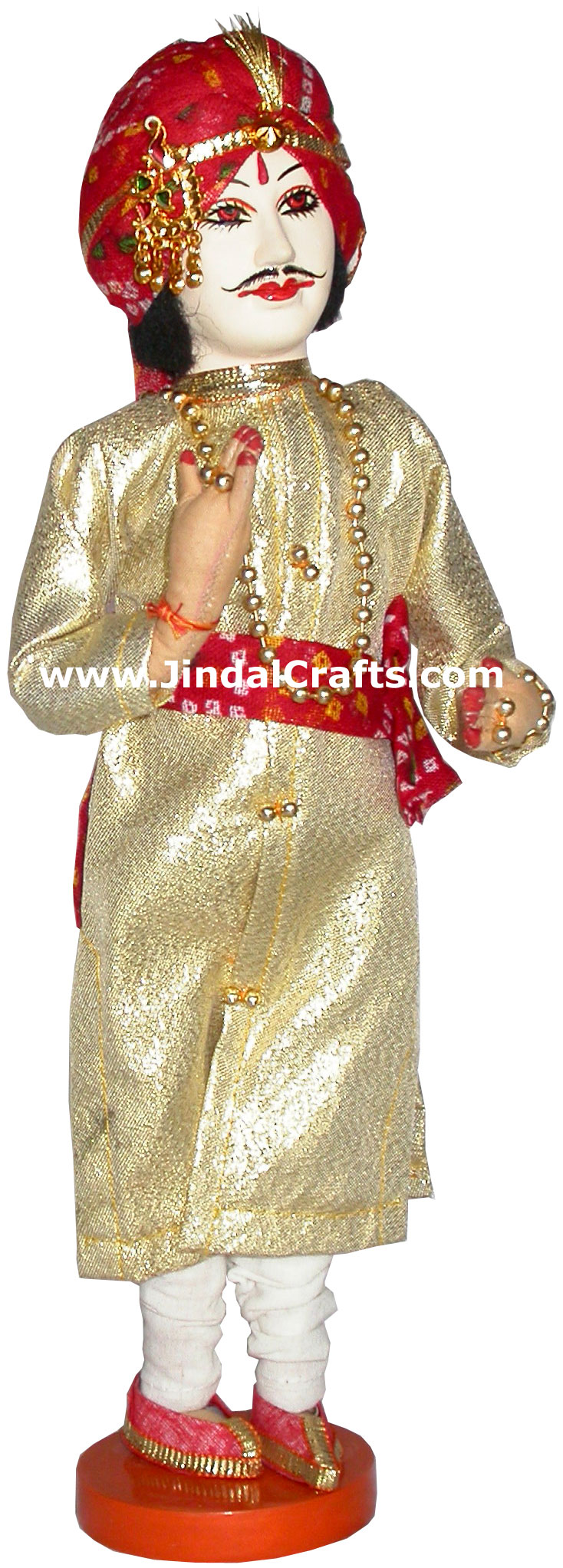 Handmade Traditional Indian Collectible Costume Doll Home Decor Artifact Figure