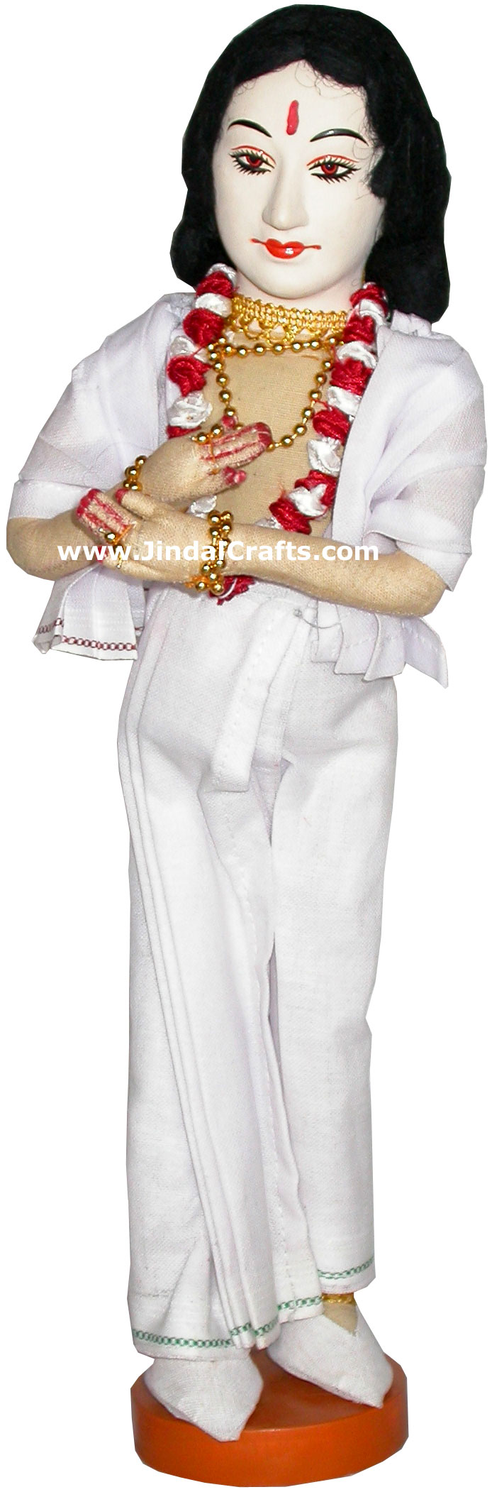 Handmade Traditional Indian Collectible Costume Doll Home Decor Artifact Figure
