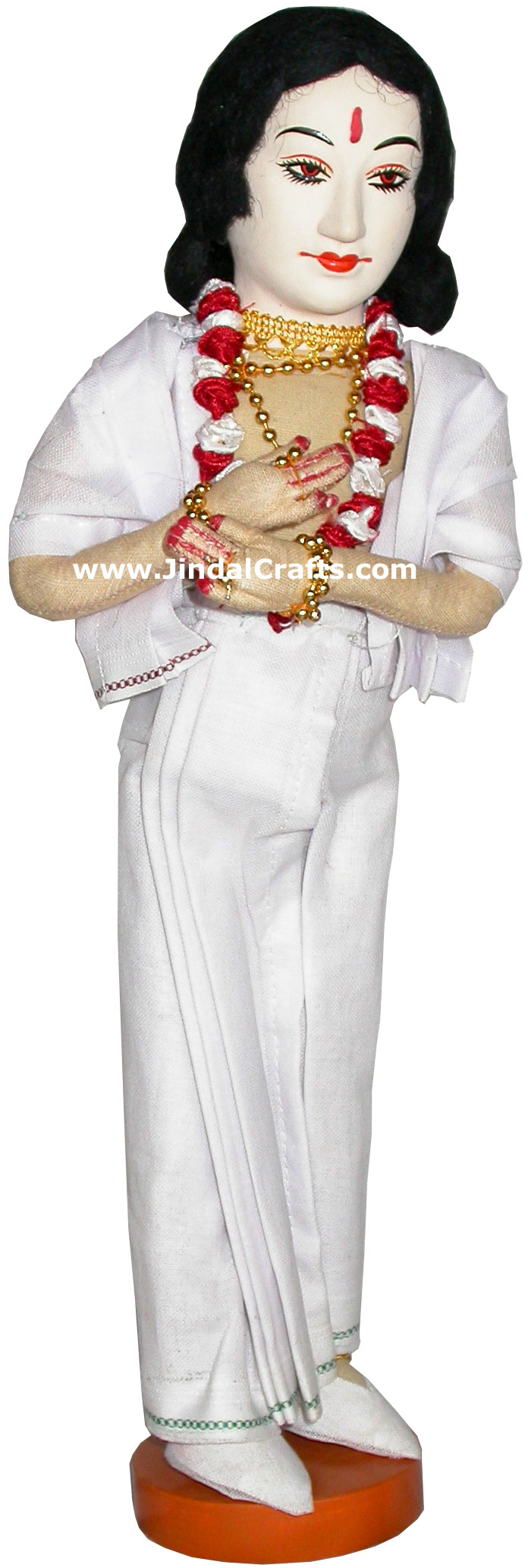 Handmade Traditional Indian Collectible Costume Doll Home Decor Artifact Figure