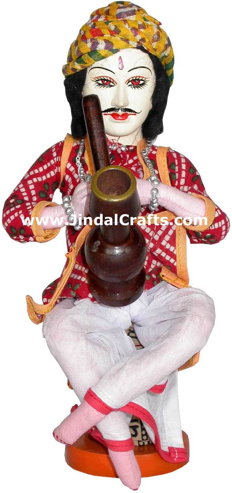 Handmade Traditional Indian Collectible Costume Doll Home Decor Artifact Figure
