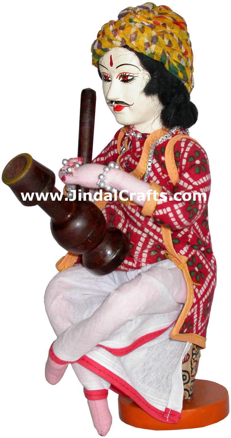 Handmade Traditional Indian Collectible Costume Doll Home Decor Artifact Figure