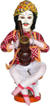 Handmade Traditional Indian Collectible Costume Doll Home Decor Artifact Figure