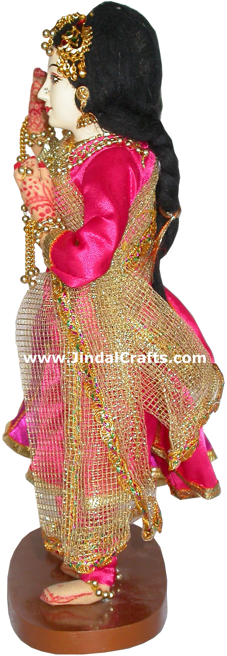 Handmade Traditional Indian Collectible Costume Doll Home Decor Artifact Figures