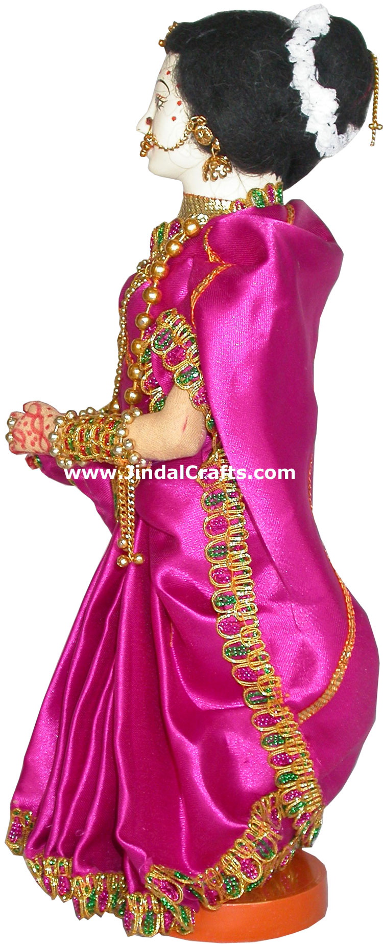 Handmade Traditional Indian Collectible Costume Doll Home Decor Artifact Figures