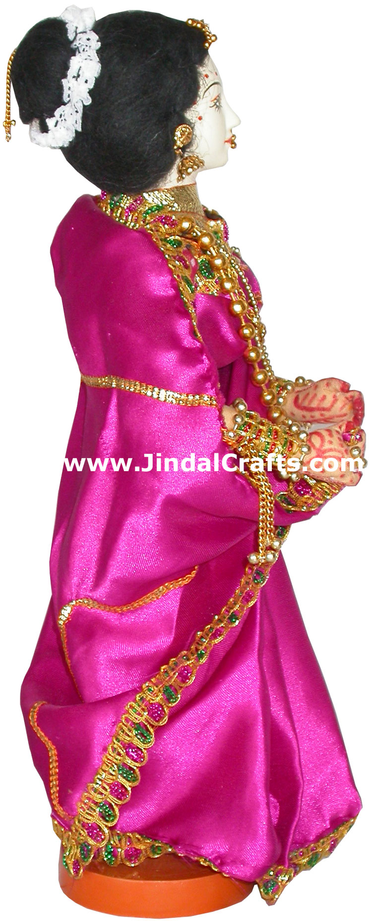 Handmade Traditional Indian Collectible Costume Doll Home Decor Artifact Figures