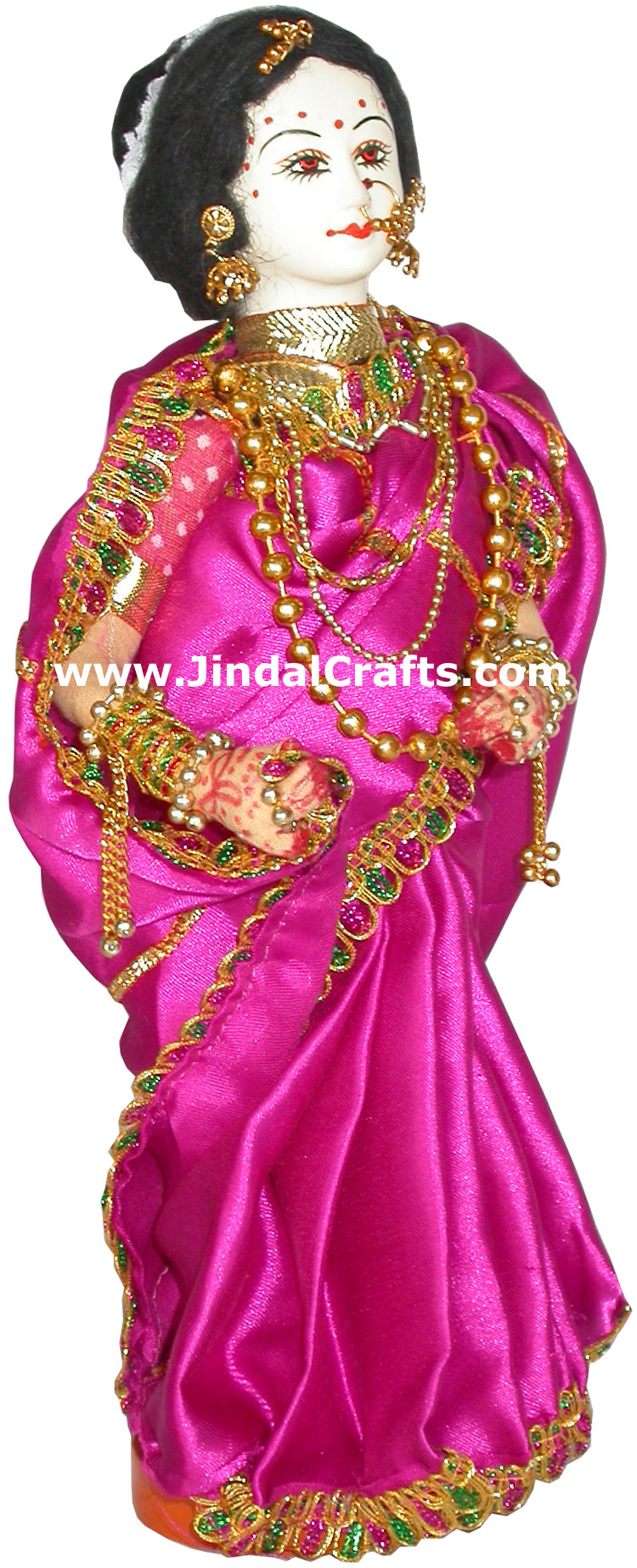 Handmade Traditional Indian Collectible Costume Doll Home Decor Artifact Figures