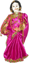 Handmade Traditional Indian Collectible Costume Doll Home Decor Artifact Figures