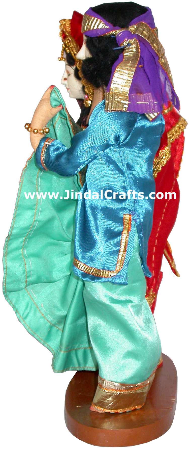 Handmade Traditional Indian Collectible Costume Doll Home Decor Artifact Figures
