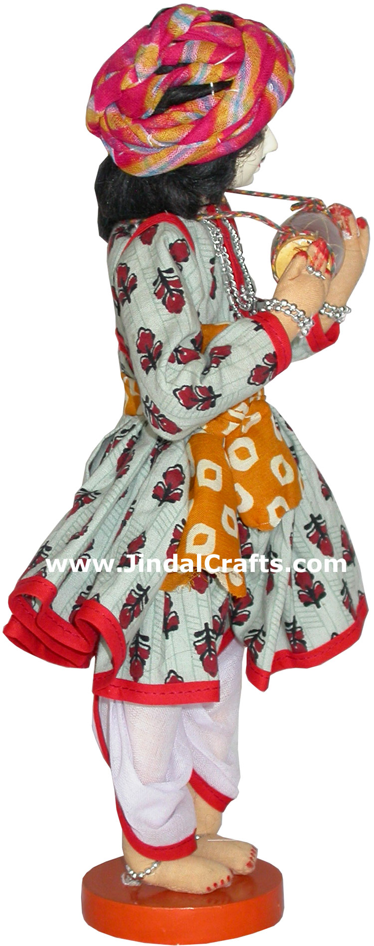 Handmade Traditional Indian Collectible Costume Doll Home Decor Artifact Figures