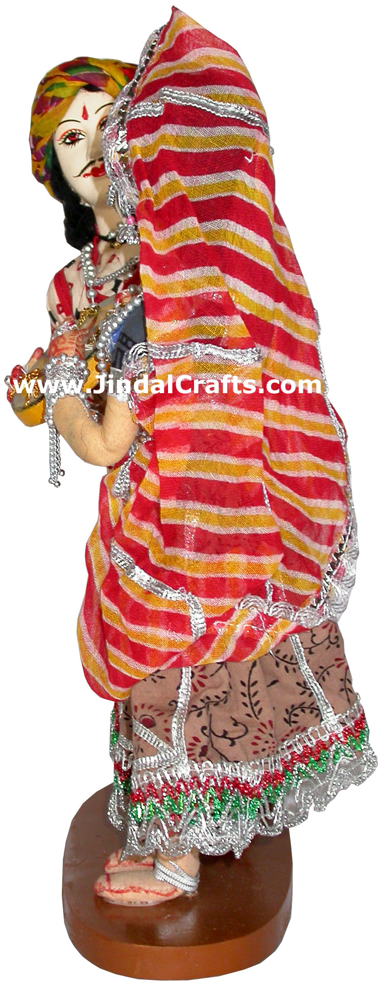 Handmade Traditional Indian Collectible Costume Doll Home Decor Artifact Figures