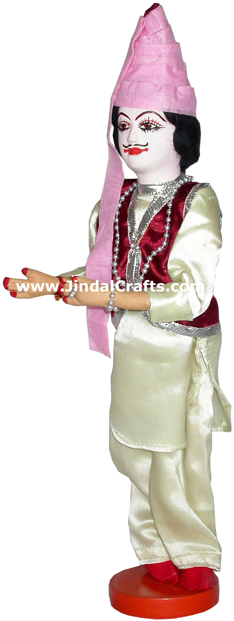Handmade Traditional Indian Collectible Costume Doll Home Decor Artifact Figure