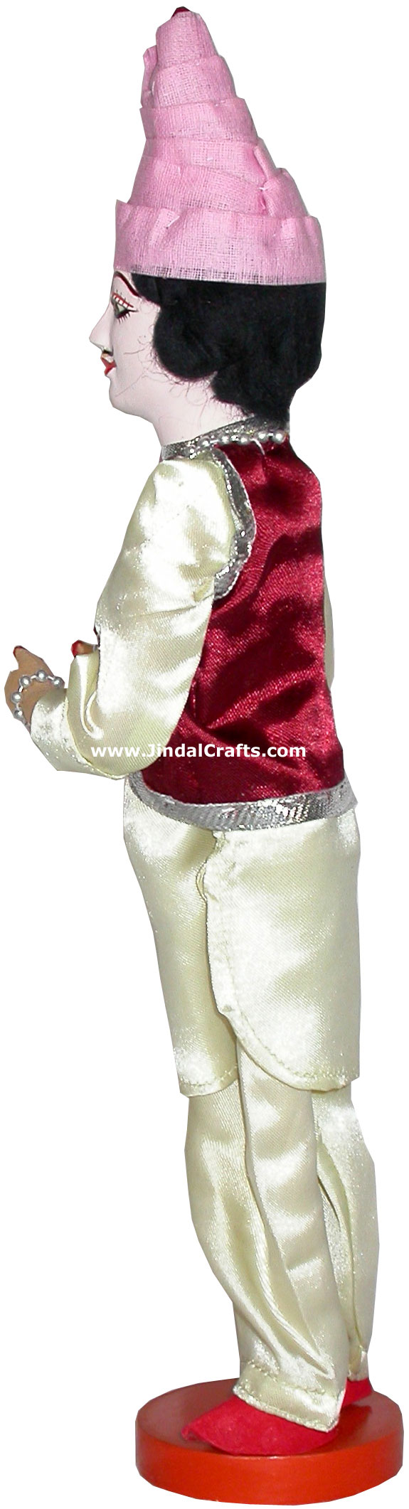 Handmade Traditional Indian Collectible Costume Doll Home Decor Artifact Figure