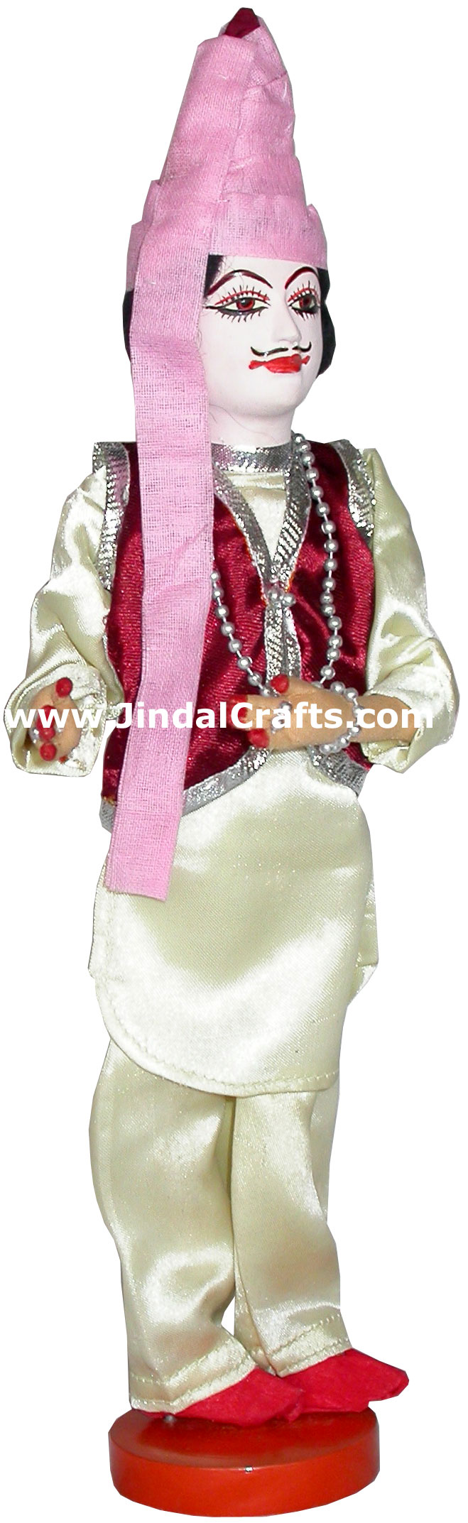 Handmade Traditional Indian Collectible Costume Doll Home Decor Artifact Figure