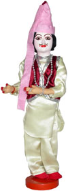 Handmade Traditional Indian Collectible Costume Doll Home Decor Artifact Figure