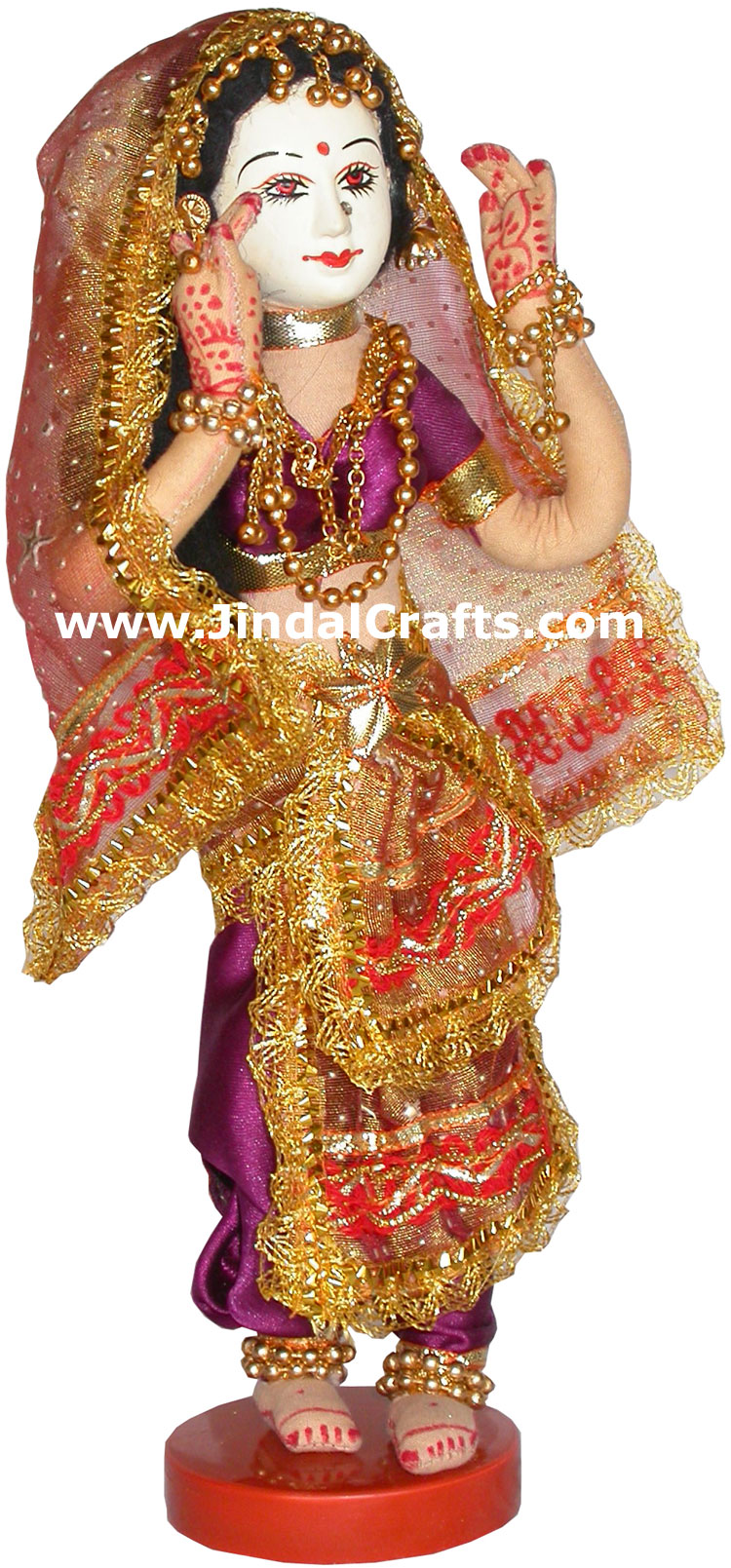 Handmade Traditional Indian Collectible Costume Doll Home Decor Artifact Figures