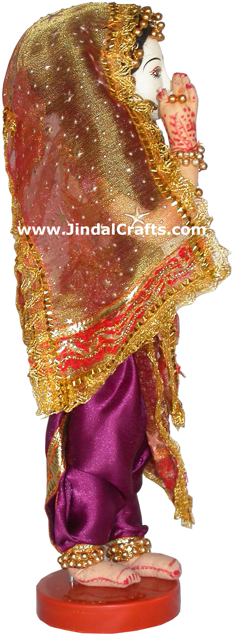 Handmade Traditional Indian Collectible Costume Doll Home Decor Artifact Figures