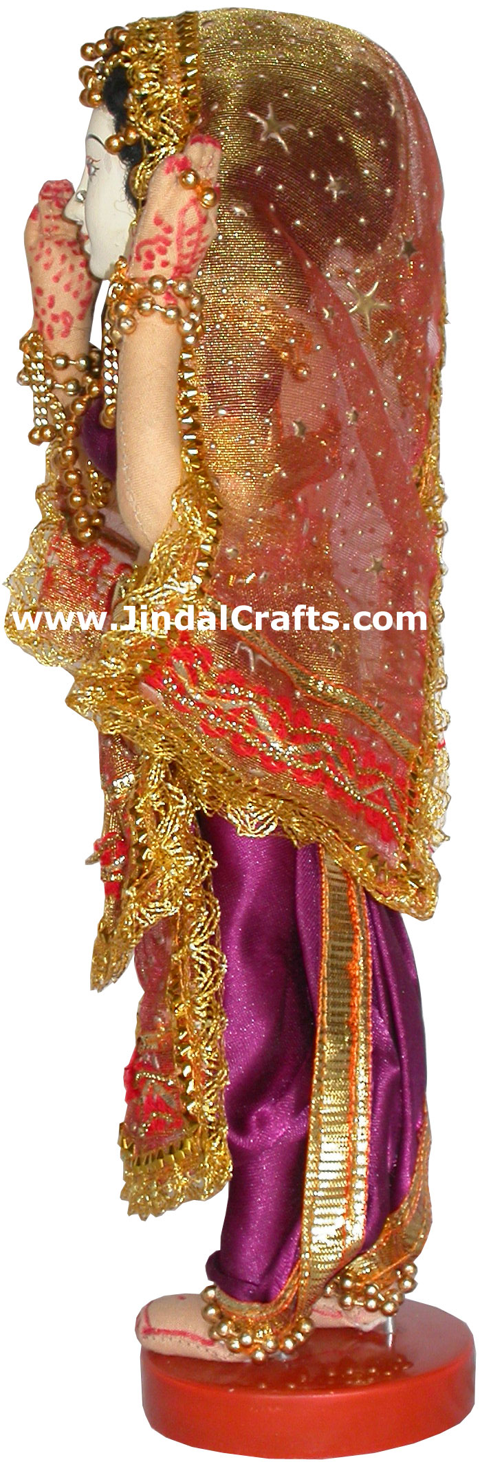 Handmade Traditional Indian Collectible Costume Doll Home Decor Artifact Figures
