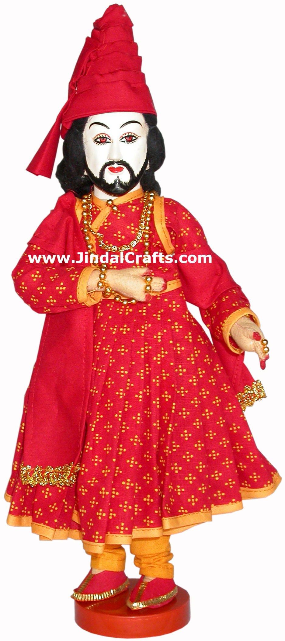 Handmade Traditional Indian Collectible Costume Doll Home Decor Artifact Figures