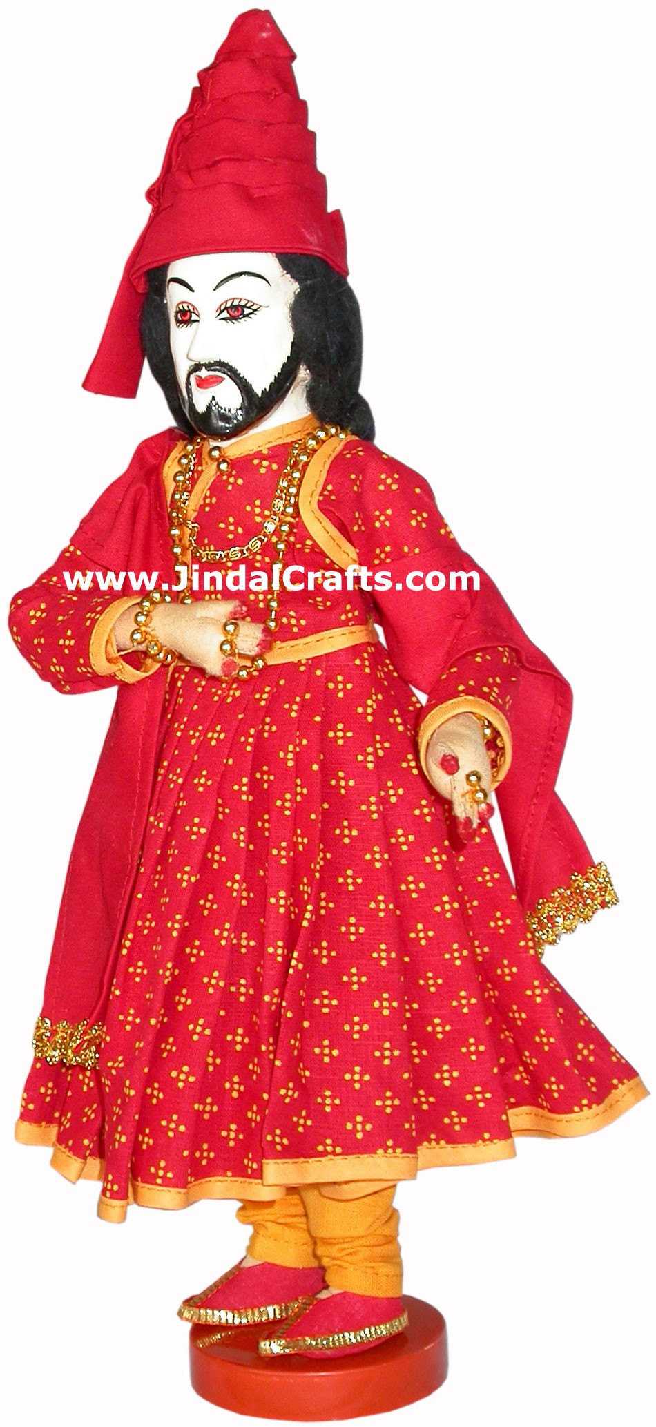 Handmade Traditional Indian Collectible Costume Doll Home Decor Artifact Figures