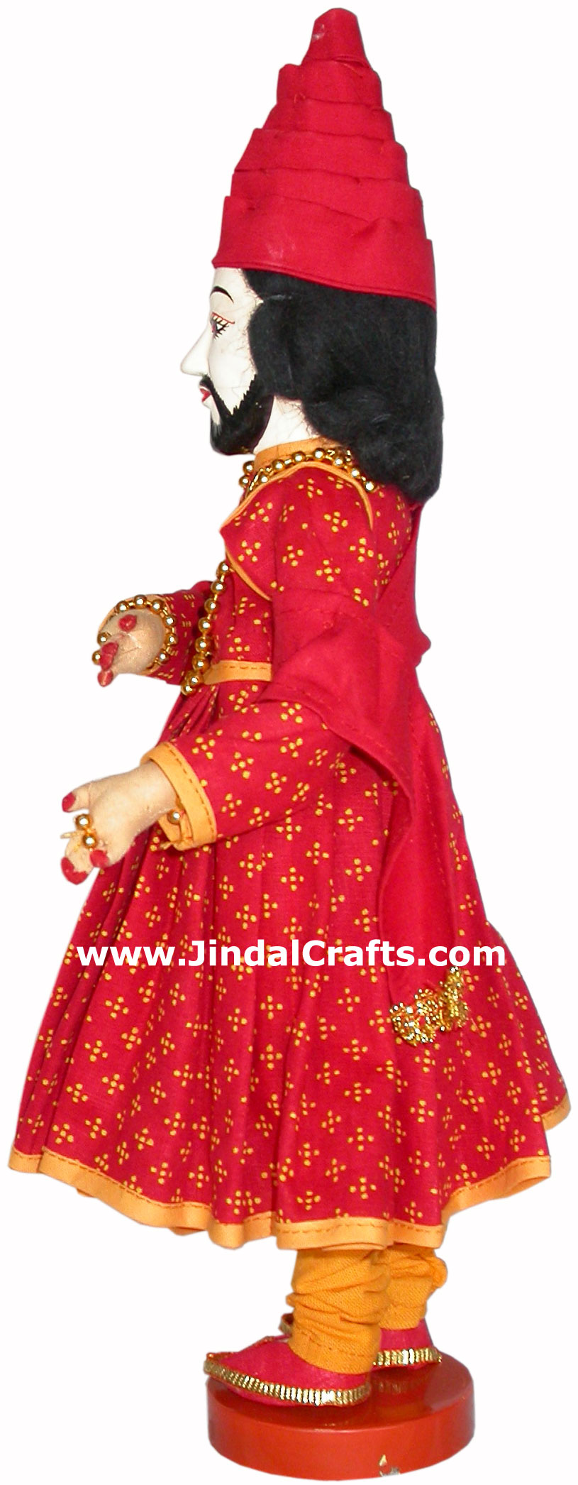 Handmade Traditional Indian Collectible Costume Doll Home Decor Artifact Figures