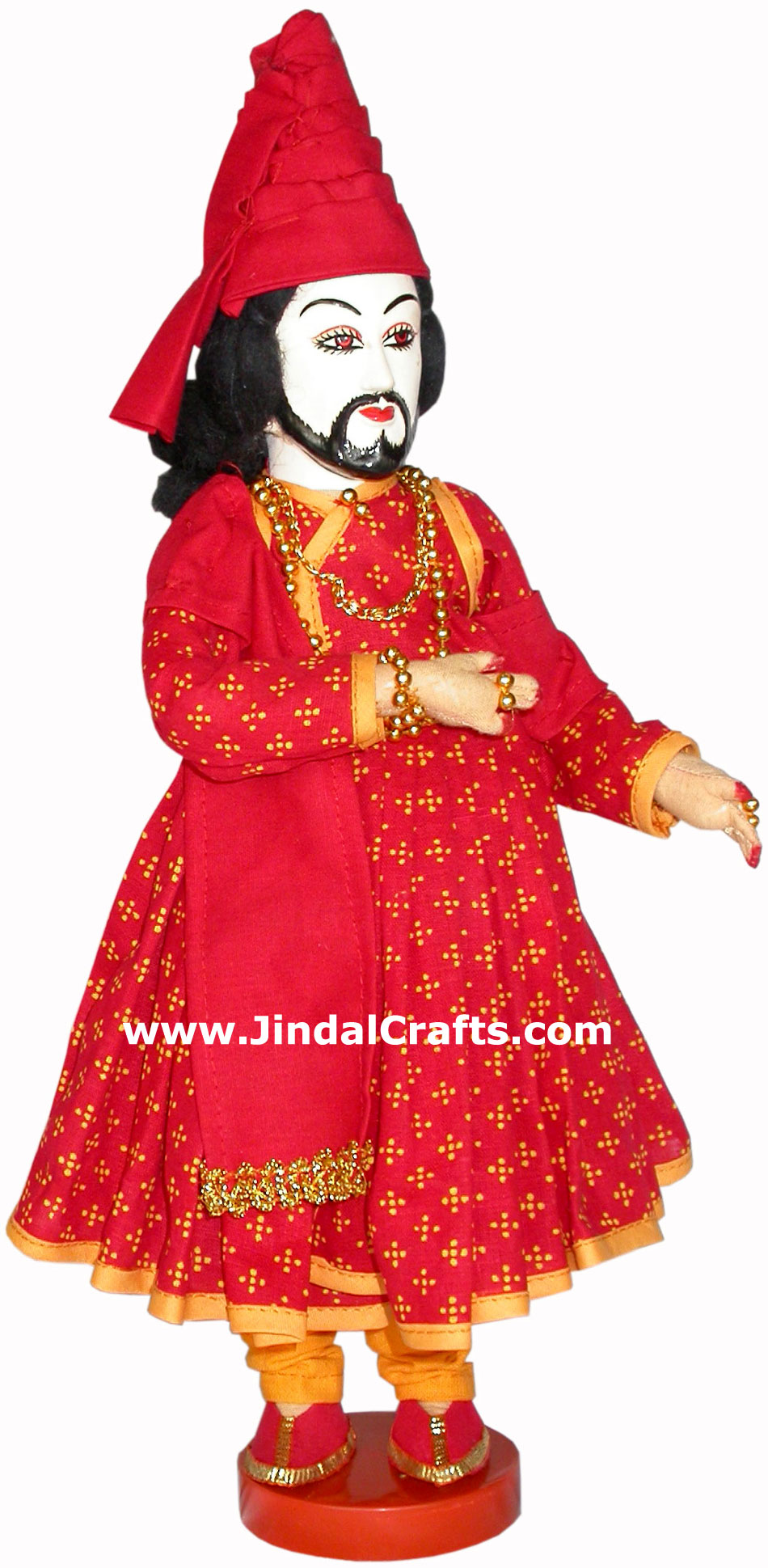 Handmade Traditional Indian Collectible Costume Doll Home Decor Artifact Figures