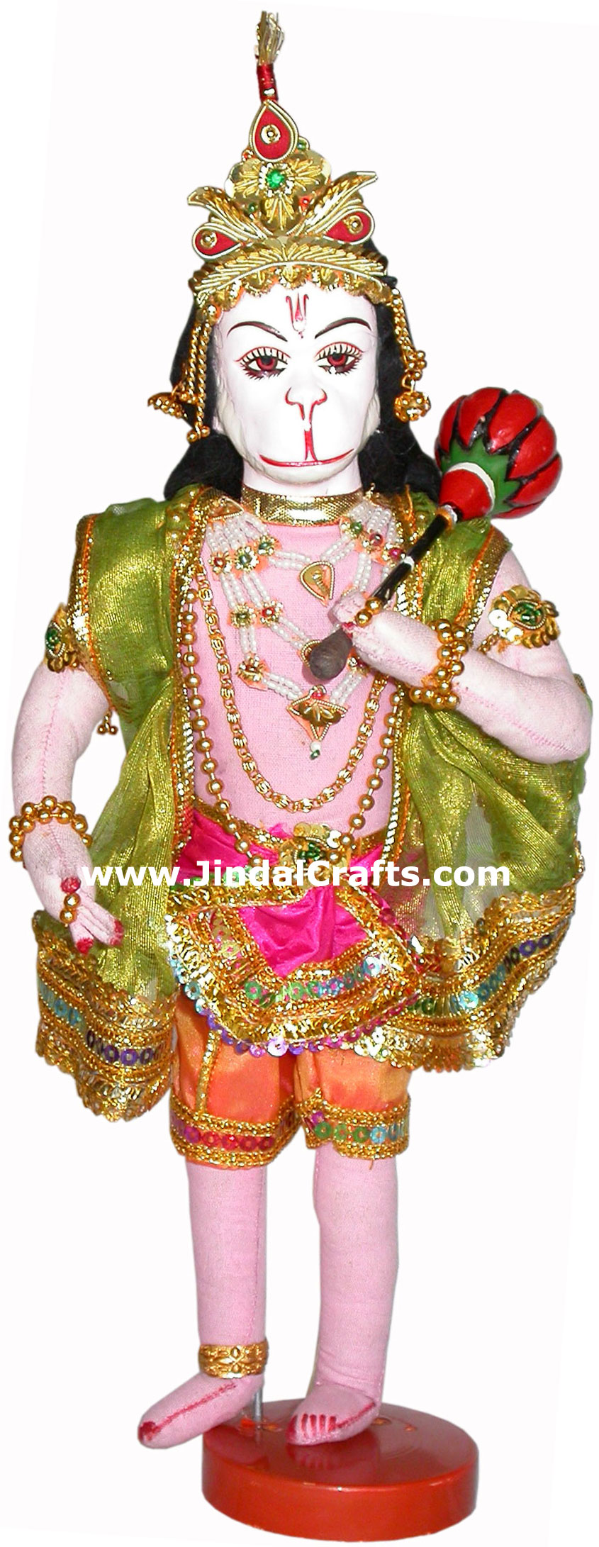 Hanumaan Handmade Traditional Indian Hindu Religious Collectible Costume Doll