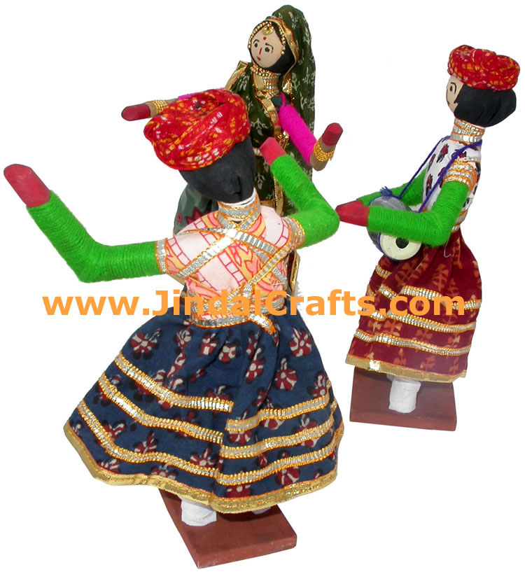 Handmade Traditional Dolls India Art - Group Folk Dance