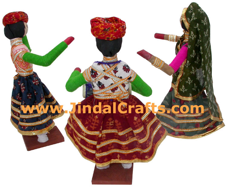 Handmade Traditional Dolls India Art - Group Folk Dance
