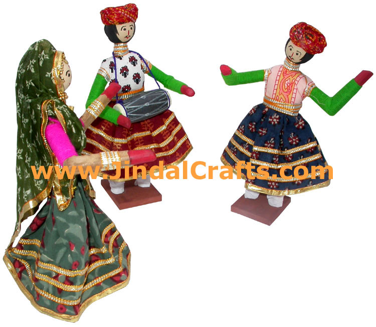 Handmade Traditional Dolls India Art - Group Folk Dance