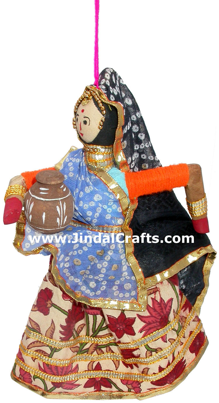 Handmade Traditional Hanging Village Dolls Indian Art