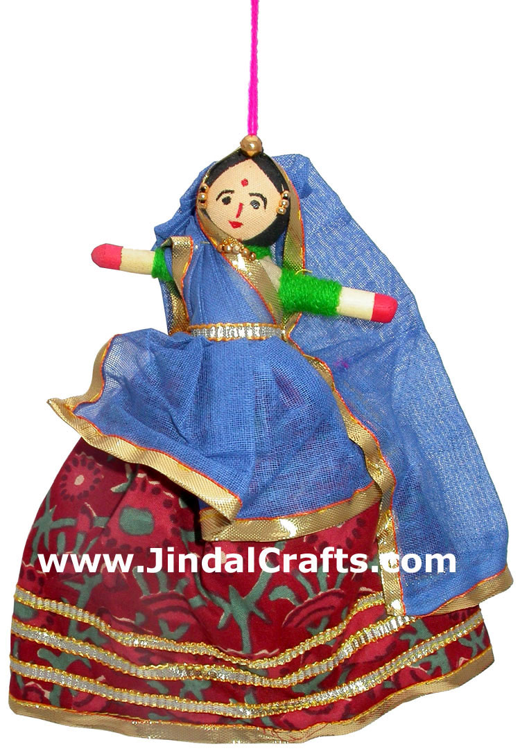 Handmade Traditional Hanging Doll Indian Art Decorative