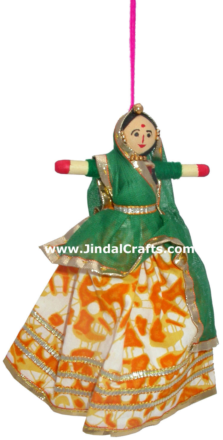Handmade Traditional Hanging Doll Indian Art Decorative