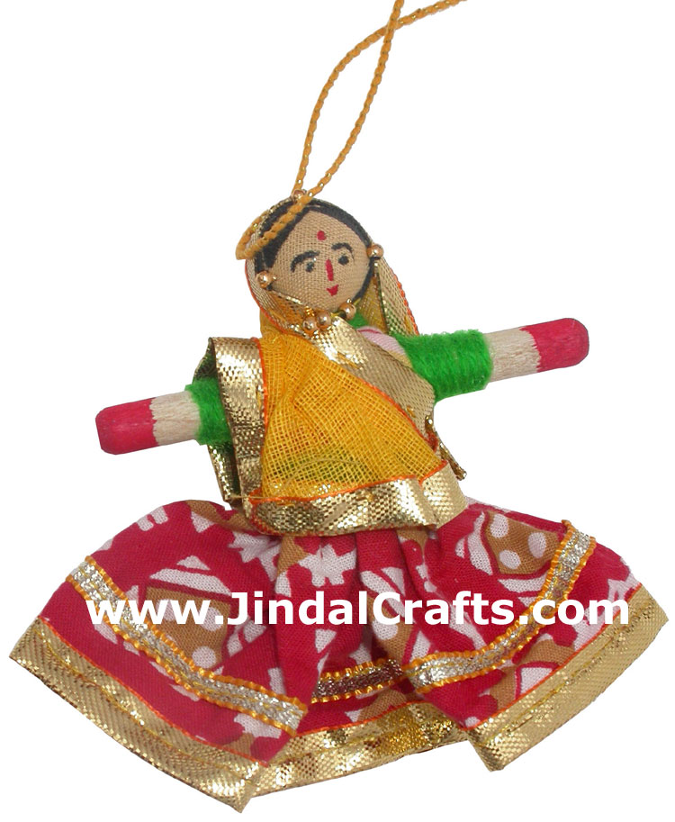 Handmade Traditional Hanging Doll Indian Art Home Decor Handicrafts Souvenirs