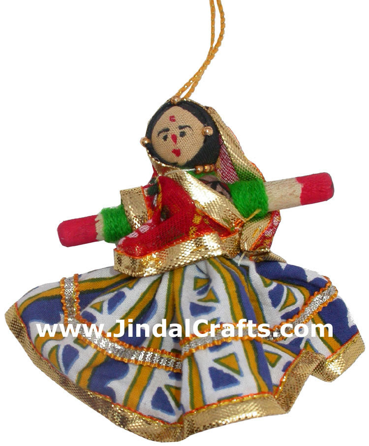 Handmade Traditional Hanging Doll Indian Art Home Decor Handicrafts Souvenirs