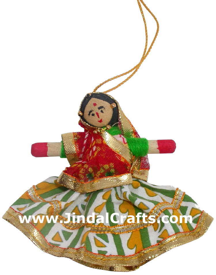 Handmade Traditional Hanging Doll Indian Art Home Decor Handicrafts Souvenirs
