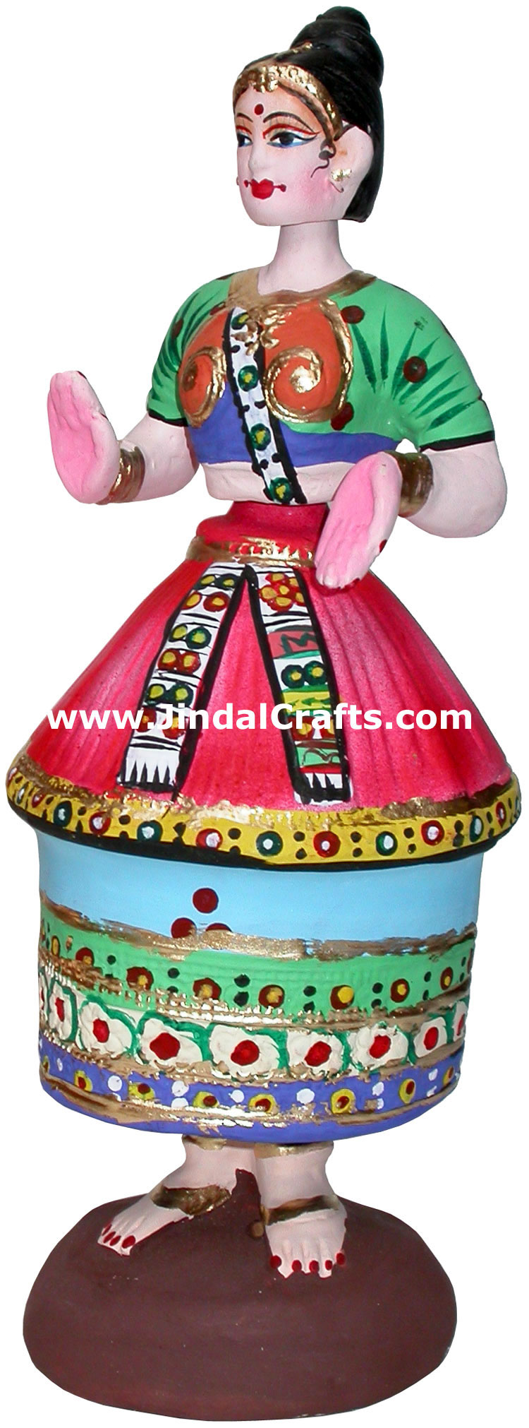 Papier Mache made Traditional Dancing Doll - Handmade Art
